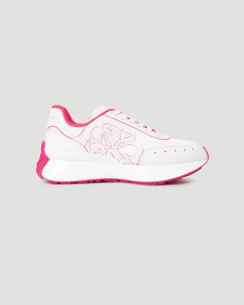 Sprint Runner in White and Pink