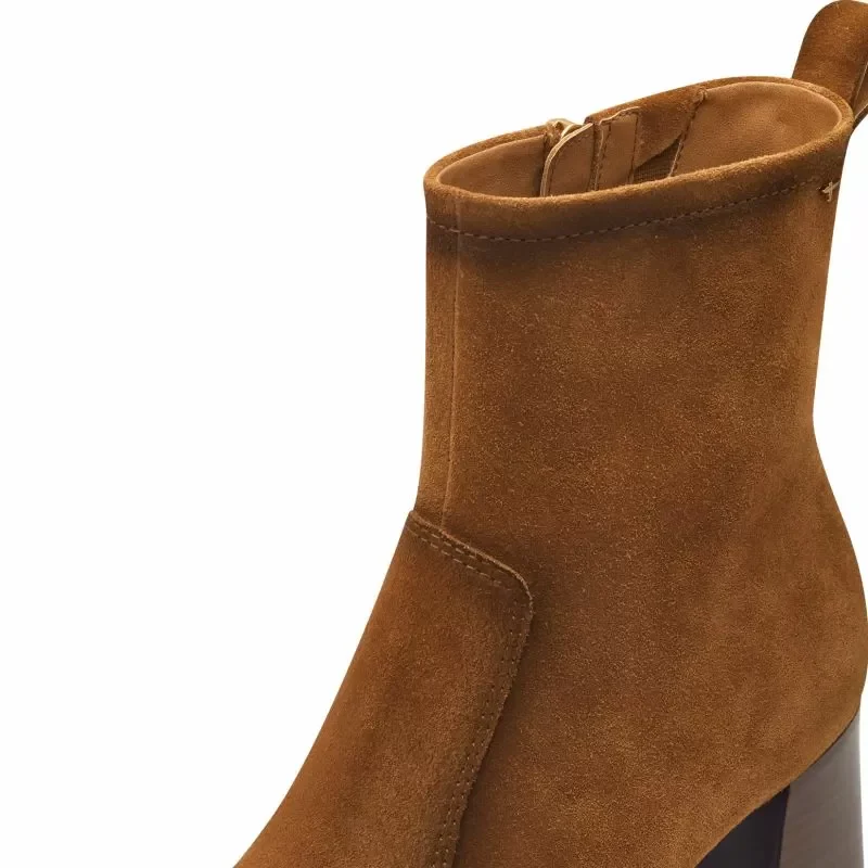 Дамски Боти На Ток TAMARIS – 1-25360-43-305 COGNAC — снимка 4