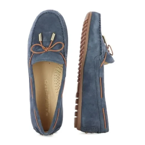 Дамски Мокасини WIRTH – 75510 ALL DAY DENIM/TOBACCO — снимка 5