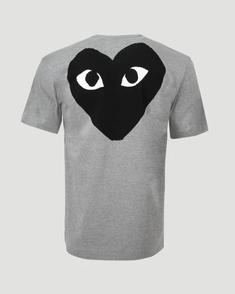 Heart Logo T-Shirt in Grey — снимка 3