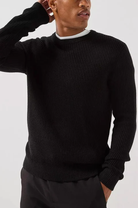 Плетено Jjpannel Aw26 12299042 C-N10 black — снимка 2
