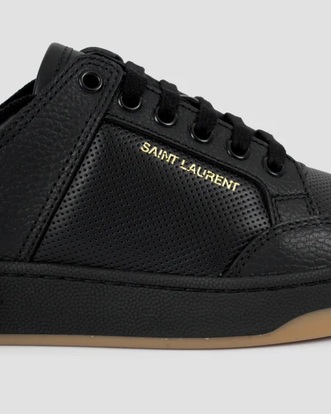 SL/61 Sneakers in Black Grained Leather — снимка 2