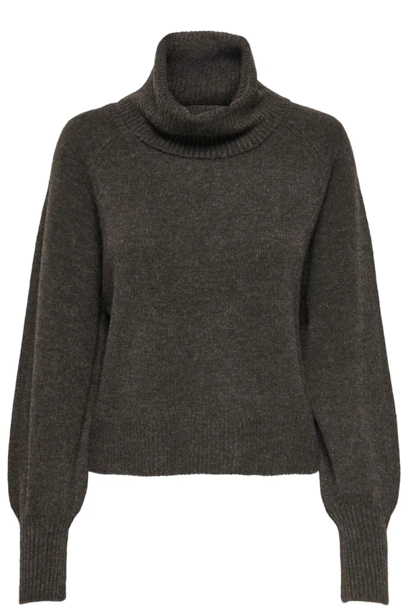 Плетено Onlolivia Roll Neck 15381063 19-1106 TCX mole