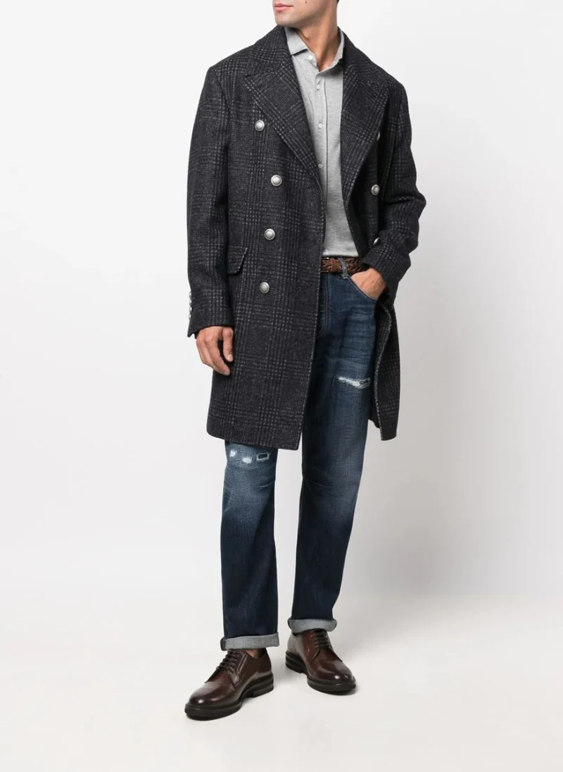 Деним с износен ефект Brunello Cucinelli — снимка 4
