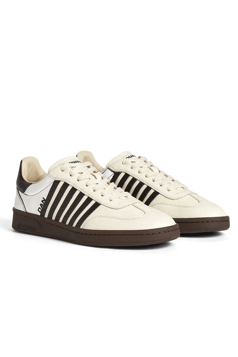 Sneakers SNM044201501451 M4133 latte+nero+silver — снимка 2