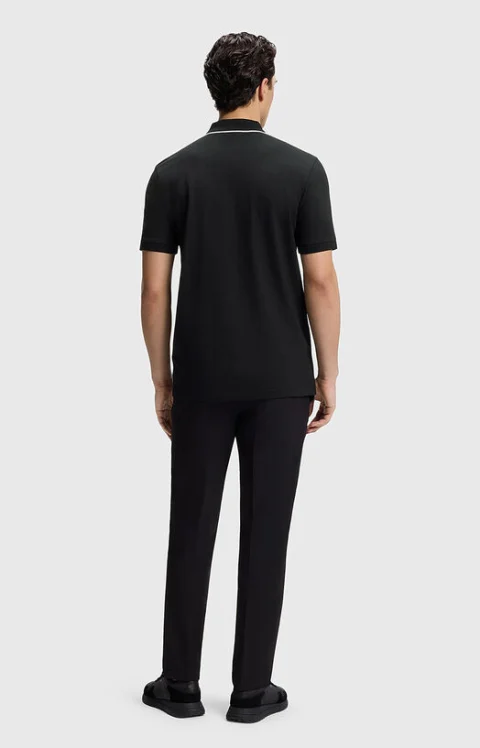 Поло-шърт ACTIVE SLIM FIT с цип — снимка 3
