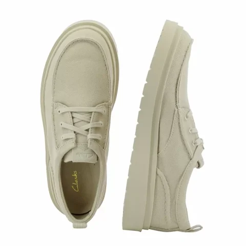 Мъжки Ежедневни CLARKS – 26180868 POLDEN MOC OFF WHITE — снимка 4