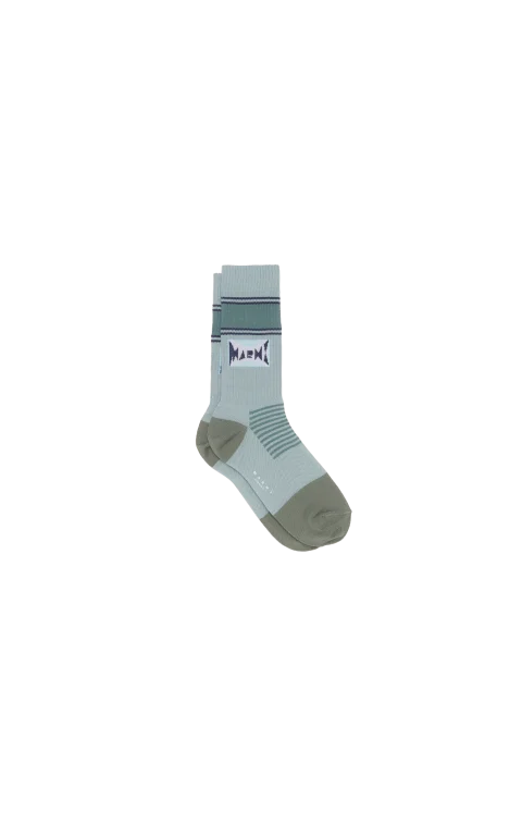 Cotton Socks with Jacquard Logo