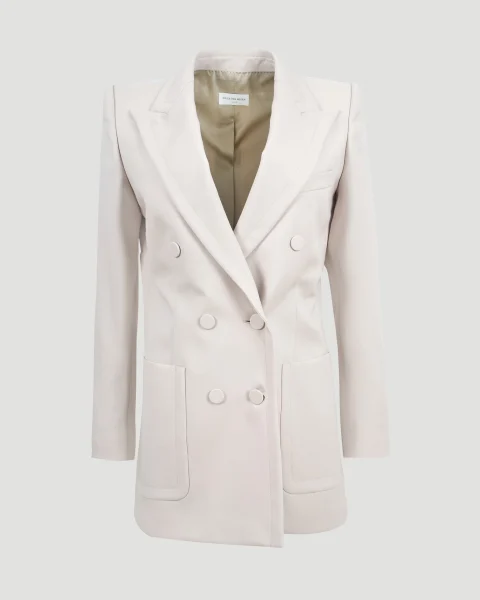 Fitted Blazer in Ecru