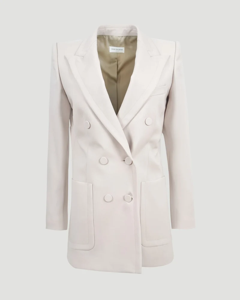 Fitted Blazer in Ecru