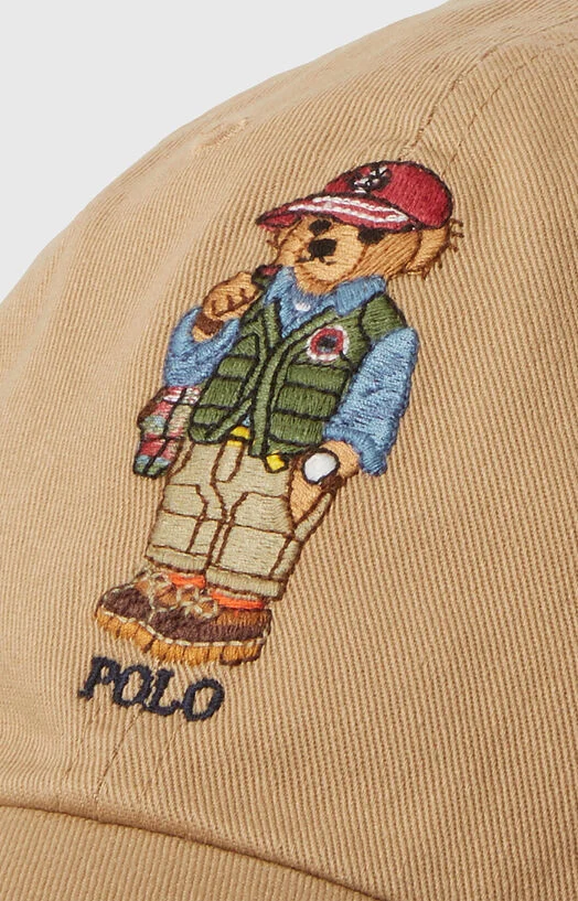 Бежова бейзболна шапка с Polo Bear бродерия — снимка 3