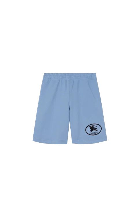 Knight-Stamp Cotton Shorts