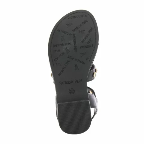 Сандали Момичета PATRIZIA PEPE – PPJ241.01 NERO/PLATINO — снимка 4