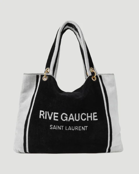 Rive Gauche Towel Tote Bag in Terry Cloth