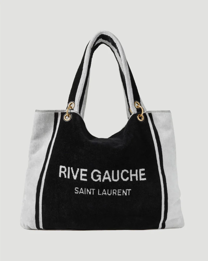 Rive Gauche Towel Tote Bag in Terry Cloth