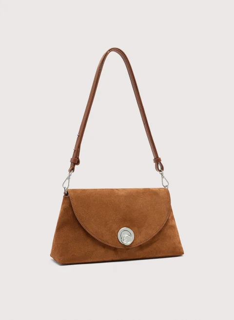 Велурена чанта Coccinelle Nikla Medium — снимка 2