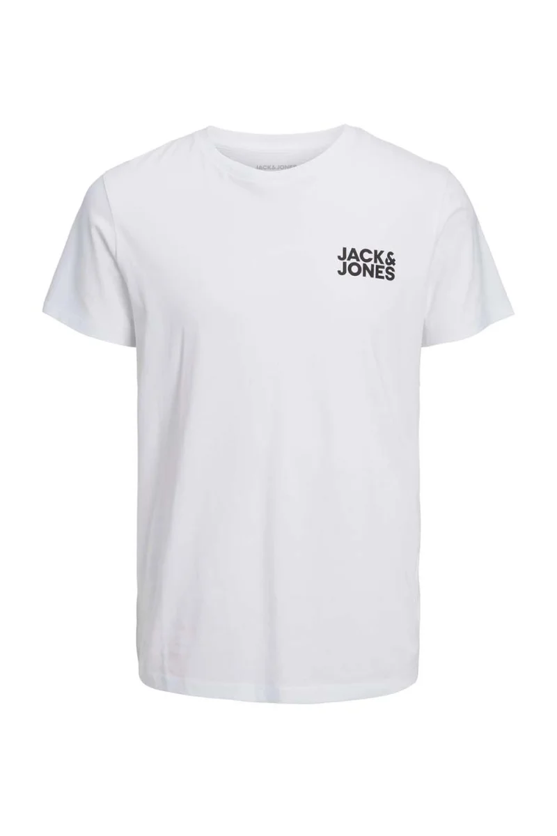 T-Shirt Jjecorp Logo Tee Ss O-Neck 12151955 C-N100 white