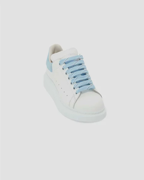 Oversized Sneaker in White and Powder Blue — снимка 3