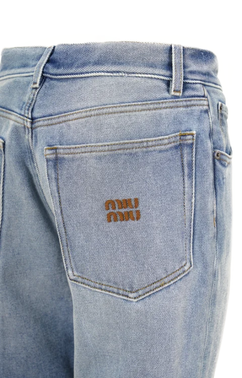 Washed Denim Five-Pocket Jeans — снимка 2