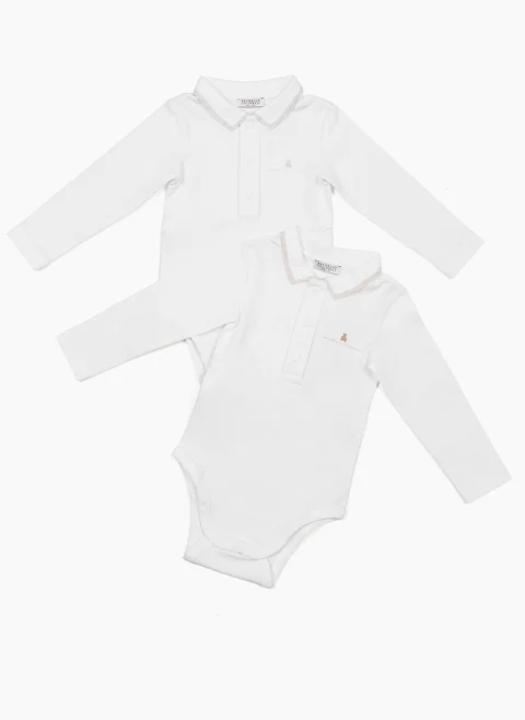 Сет бодита Brunello Cucinelli Kids 24M