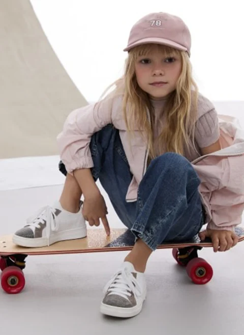Яке с качулка и монили Brunello Cucinelli Kids — снимка 5
