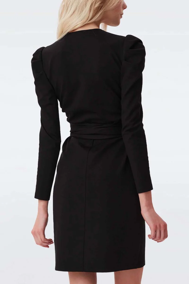 Рокли Dvf Denny Faux Wrap DVFDW3Q007BLACK R1400 black — снимка 2