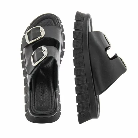 Дамски Равни Чехли CARLO FABIANI – 420.97 BLACK — снимка 5