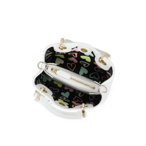 Дамска бяла чанта Beth Jewels Мini Braccialini — снимка 9