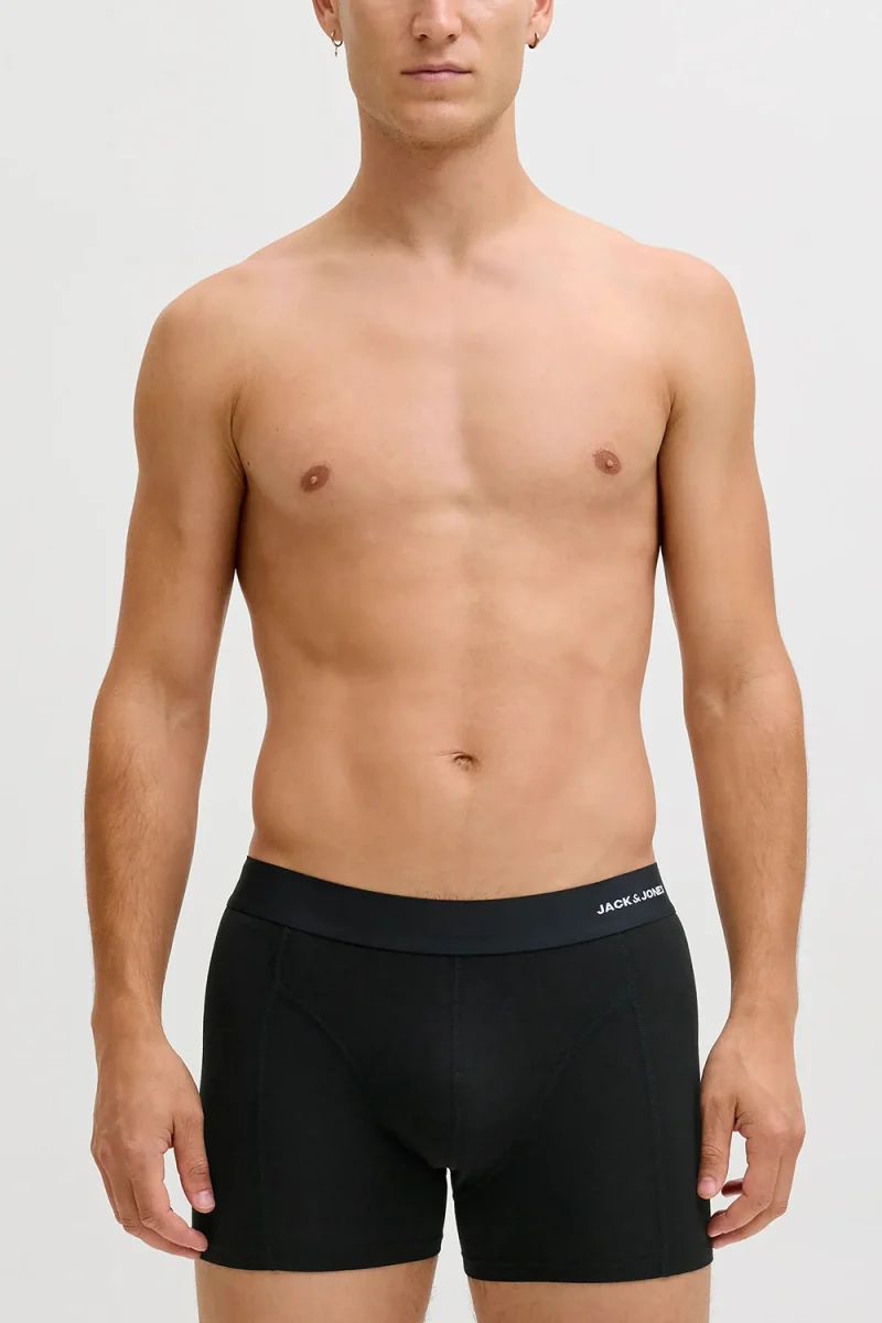 Бельо (Pack of 3) Jacbasic Bamboo Trunks 12198852 C-N10 black — снимка 2