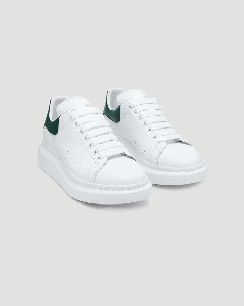 Oversized Sneaker in White and Green — снимка 2
