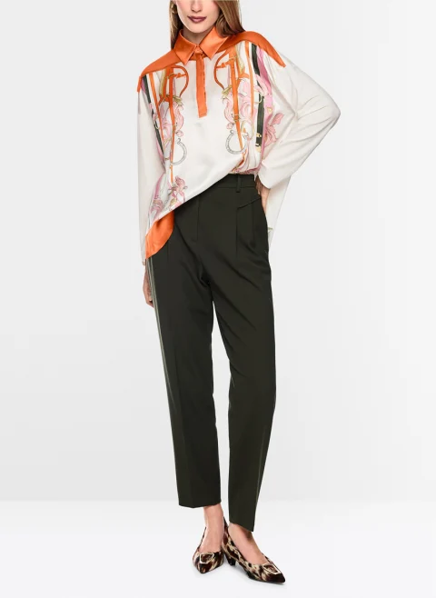 Блуза с принт 'Equestrian' Marc Cain Collections — снимка 2