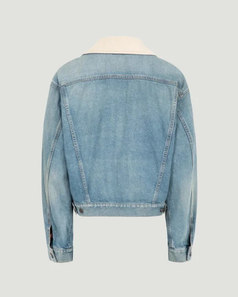 Denim Jacket in Light Indigo — снимка 3