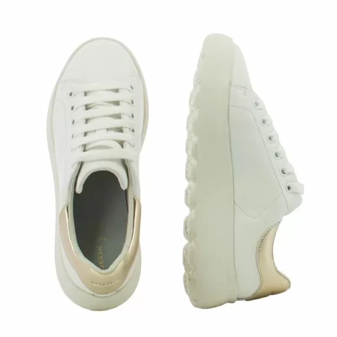 Дамски Сникърс GEOX – D45TCD D SPHERICA WHITE/LT GOLD — снимка 5