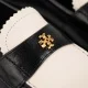 Дамски черно-бели мокасини TORY BURCH — снимка 5