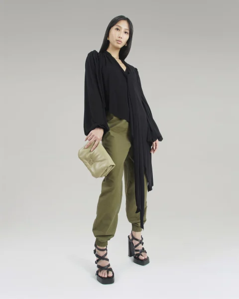 Asymmetric Top in Viscose Crepe Jersey — снимка 2