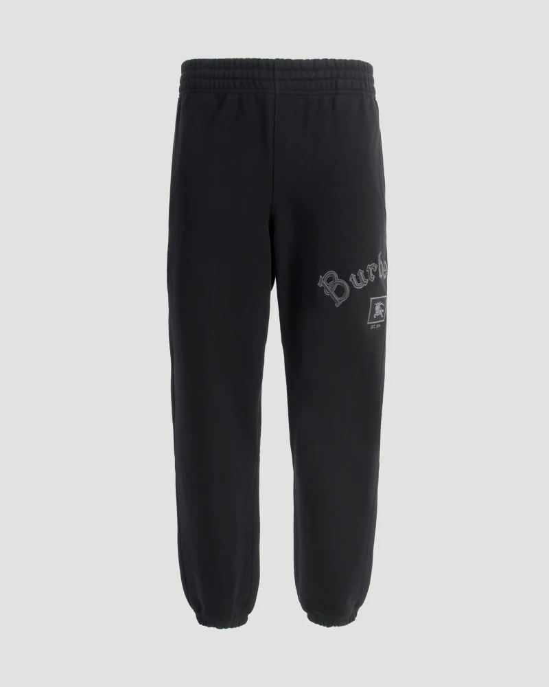 Gothic Logo Cotton Jogging Pants