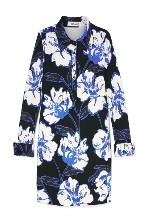 Рокля Alarica DVFDL3R001PFGIV outline floral gt ivory
