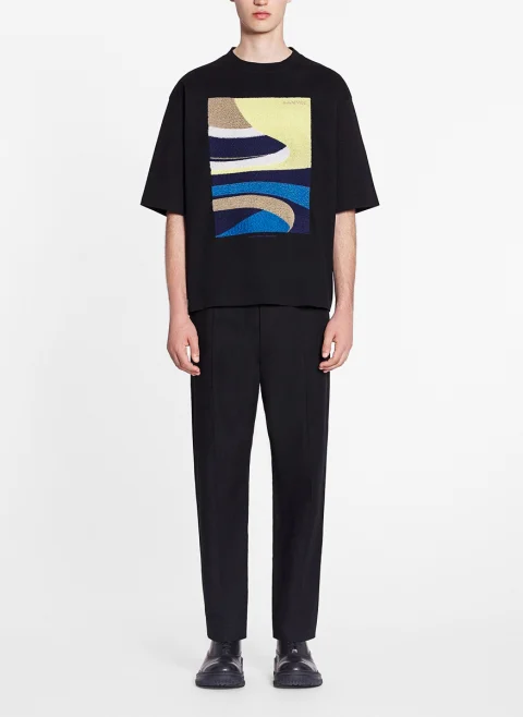 Тишърт с бродерия 'Daunou' Lanvin