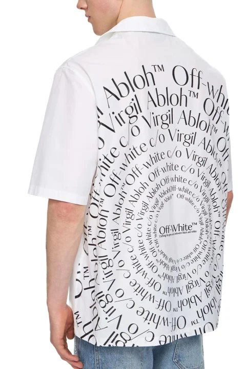 Риза Circle Off Bowling 44XGG01FS26F006100 1000 white — снимка 2