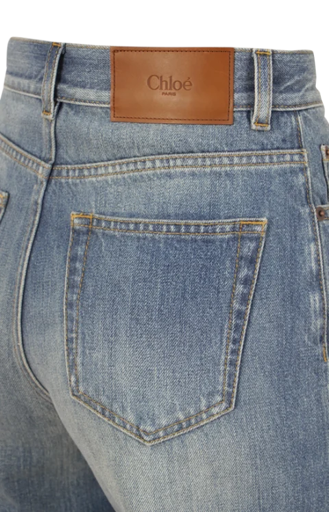 Wide-Leg Denim Jeans — снимка 2