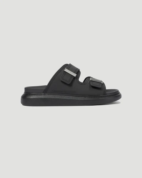 Oversized Hybrid Sandals in Black