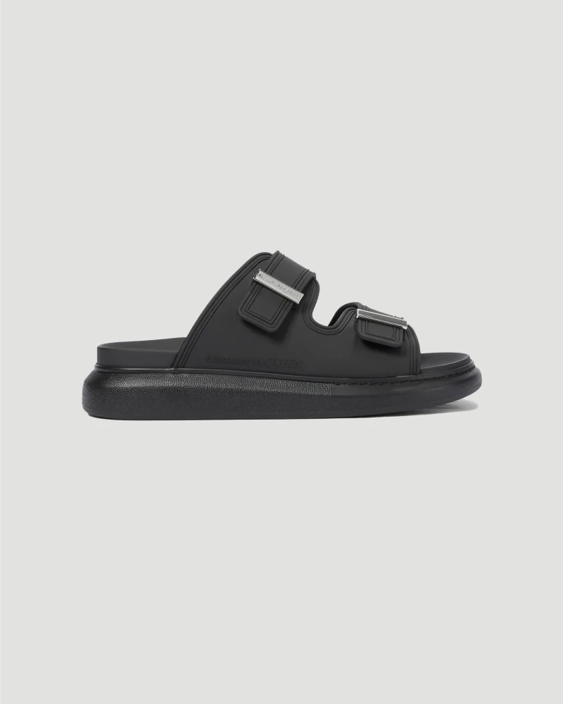 Oversized Hybrid Sandals in Black