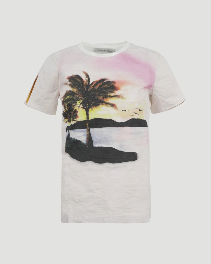 Lost Souvenir-Print Crushed Cotton T-Shirt