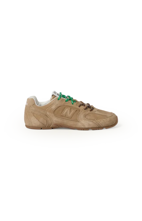 New Balance x Miu Miu 530 SL Suede Sneakers in Ecru