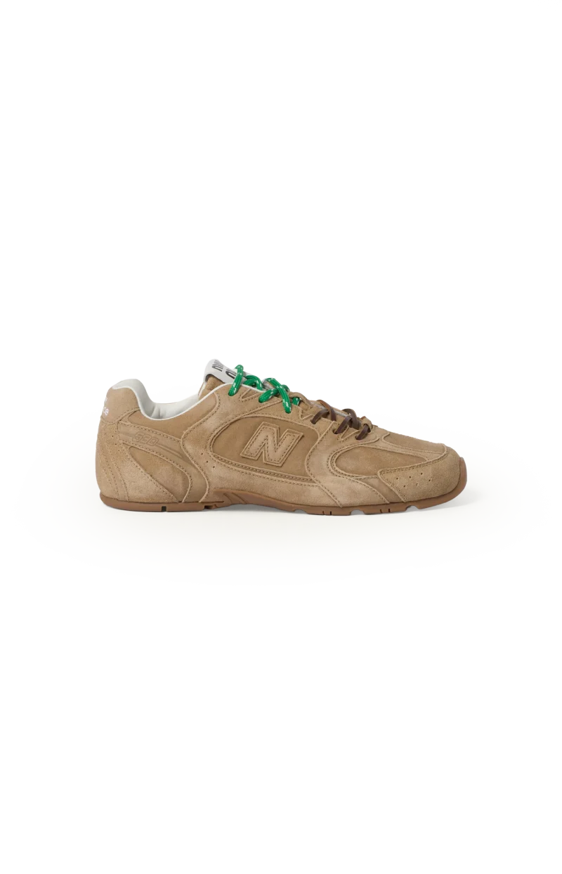 New Balance x Miu Miu 530 SL Suede Sneakers in Ecru