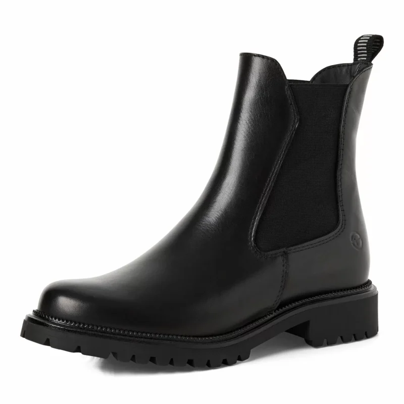 Дамски Равни Боти TAMARIS – 1-25427-41-001 BLACK_2 — снимка 3