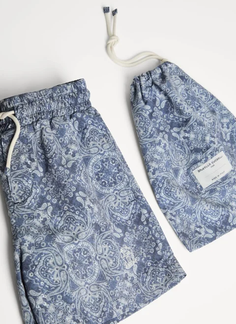 Бански с Paisley принт Brunello Cucinelli Kids 8-10