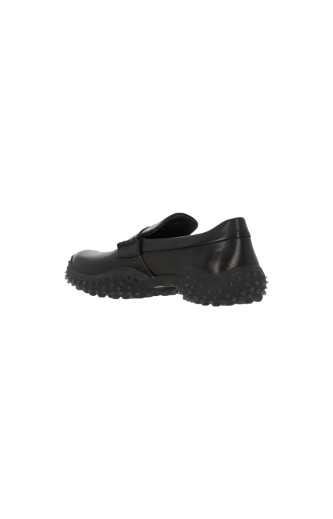 Logo Leather Loafers in Black — снимка 3