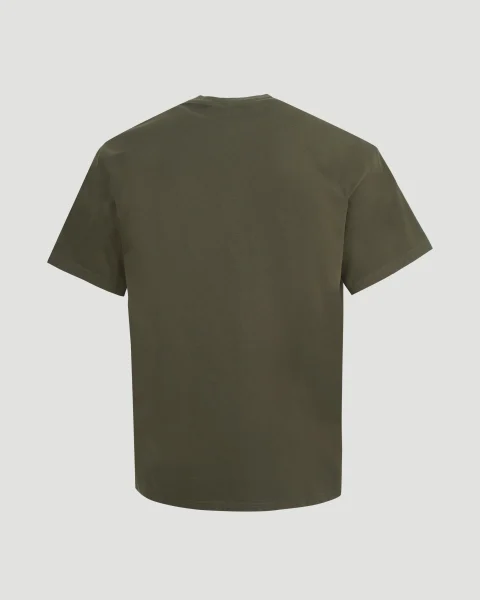 Cotton T-Shirt with Givenchy Logo in Khaki — снимка 3