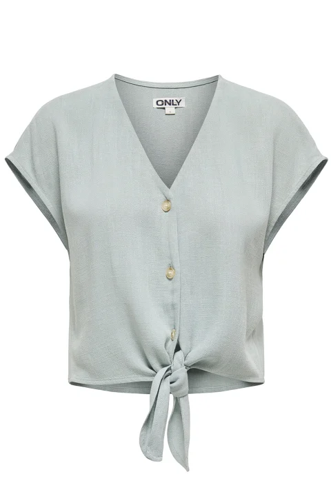 Риза Onlsiesta Ss Knot Lin Bl 15322270 16-4404 TCX abyss
